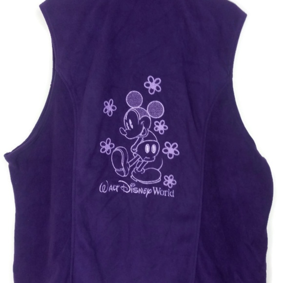 Disney Parks Jackets & Blazers - Disney Parks Vintage Mickey Mouse Purple Vest 3X